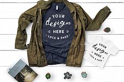 T-Shirt Mockup Mega Bundle Fall Winter Bella Canvas 3001 Product Image 23