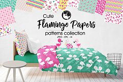 FLAMINGO-PAPERS , digital papers Product Image 1