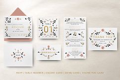 Rose Gold Wedding Invitation Suite Product Image 9