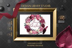 Burgundy Christmas design Product Image 5
