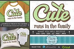 Cute Runs In The Family Svg - Cute SVG - Family SVG - 1024 Product Image 1