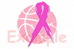 Basketball Tackle Breast Cancer Svg Awareness ribbon 1019s Product Image 3