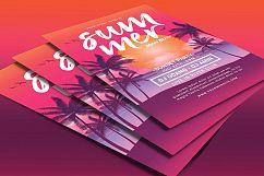 Summer Beach Sunset Flyer Product Image 4