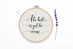 "The best is yet to come" cross stitch pattern Product Image 1