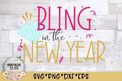 Bling In The New Year SVG Cut File Product Image 1