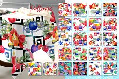 A set of New Year's candles PNG watercolor   Product Image 8