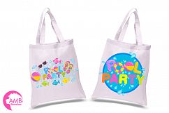 Pool party elements clipart, graphics pack AMB-902 Product Image 3