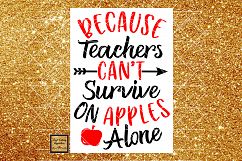 Teacher Svg, Teacher Dxf, Apple Svg, Teacher Appreciation Gift, Cut file, Arrow Svg, Back to School, Svg Files, Svg Cut File for Cricut, Svg Product Image 1