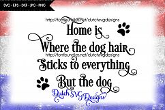 Funny Home text cutfile about dog / doghair Product Image 1