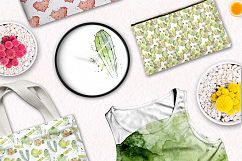 Boho Watercolor abstract Cactus Tropical clipart Product Image 15