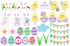Easter clipart, Easter bunny graphics &amp; illustrations Product Image 3