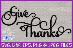 Thankful Grateful Blessed Give Thanks SVG Cricut Silhouette Product Image 9