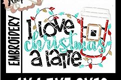 I Love Christmas A Latte - Christmas embroidery Product Image 2