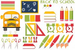 Back to school illustrations, Back to school graphics Product Image 1