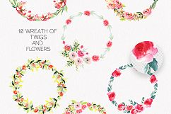 Watercolor Bright Flowers Product Image 3