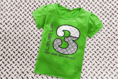 Level Up! 3rd Birthday Applique Embroidery Design Product Image 1