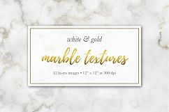 Marble Textures - White &amp; Gold Product Image 8