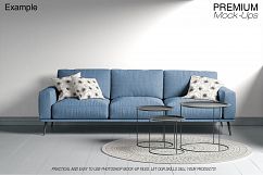 Carpets in Living Room Mockup Set Product Image 13