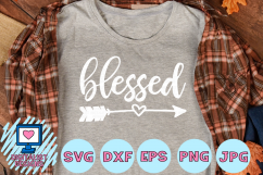 blessed SVG | arrow SVG | Thanksgiving SVG Product Image 1