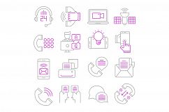 Communication icons set Product Image 1