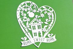 New home paper cut SVG / DXF / EPS files Product Image 3