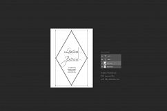 Royal Blue Deep Coral Watercolore Wedding Invitation Suite Product Image 3