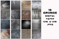 Grunge Metal Textures Digital Paper Product Image 2
