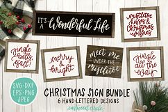 Christmas SVG Bundle - Hand Lettered SVG Files for Signs Product Image 1