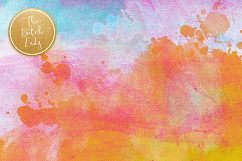 Watercolor Rainbow Scrapbook Papers Product Image 2