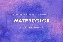 Watercolor Keynote Template Product Image 6