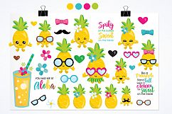 Pineapple party graphics and illustrations Product Image 2