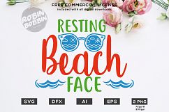 Resting Beach Face Design for T-Shirt, Hoodies, Mugs and more Product Image 1