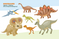 Dinosaurs. Vector clip arts. Product Image 2