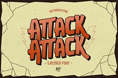 Attack Attack Typeface Product Image 1