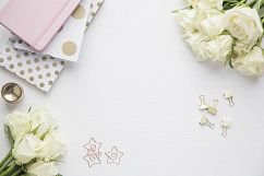Pink and Gold Styled Desktop Photos Product Image 2