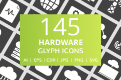 166 Hardware Glyph Inverted Icons Product Image 1