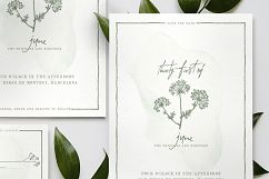 Natural Floral Wedding Invitation Suite Product Image 2
