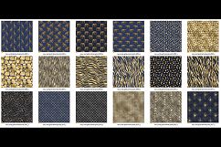 Navy and Gold Animal Print Digital Paper Product Image 3
