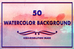 50 Watercolor Backgrounds Product Image 1