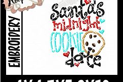 Santa&#039;s Midnight Cookie Date- Christmas Embroidery Product Image 2