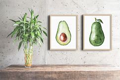 Watercolor tropical fruits clipart Product Image 7
