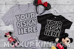 Mommy and Me Mockup, Crew Neck Mockup, Parent Child Mockup Product Image 1