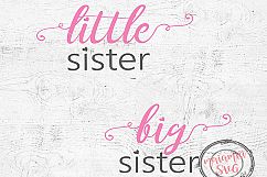 Big Sister Little Sister Svg, Sister Svg, Heart Svg, Love Product Image 1