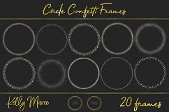 Silver Circle Confetti Frames Product Image 3
