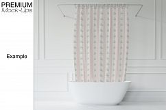 Bath Curtain Mockup Pack Product Image 4