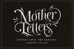 MOTHER LETTERS FONT DUO Product Image 1