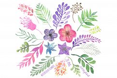 Watercolor Flowers Clipart Hand Painted Wedding Flowers Product Image 2