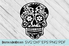 Sugar Skull SVG  Cutting File  Product Image 1