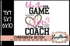 Like The Game Love The Coach- Football Embroidery Product Image 1