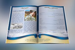 Blue Ribbon Funeral Program Template Product Image 2